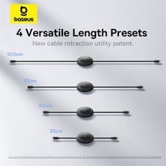 Cáp Sạc Nhanh C to Lightning Rút Gọn Baseus Free2Pull Mini 20W (480Mbps)