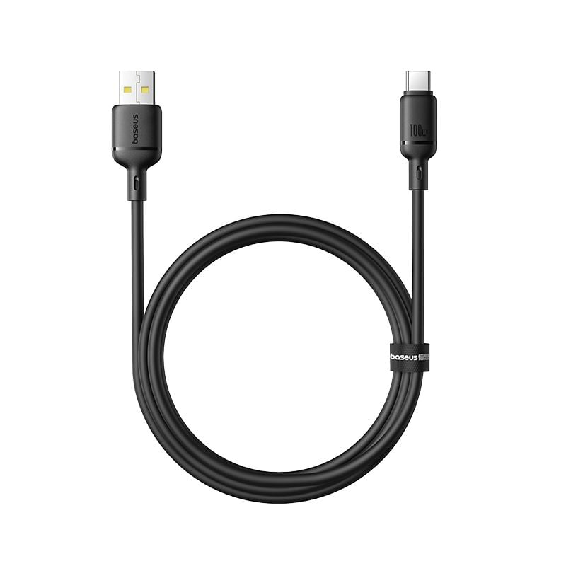 Cáp Sạc Nhanh Baseus Silky Series USB to Type-C 100W (480Mbps)