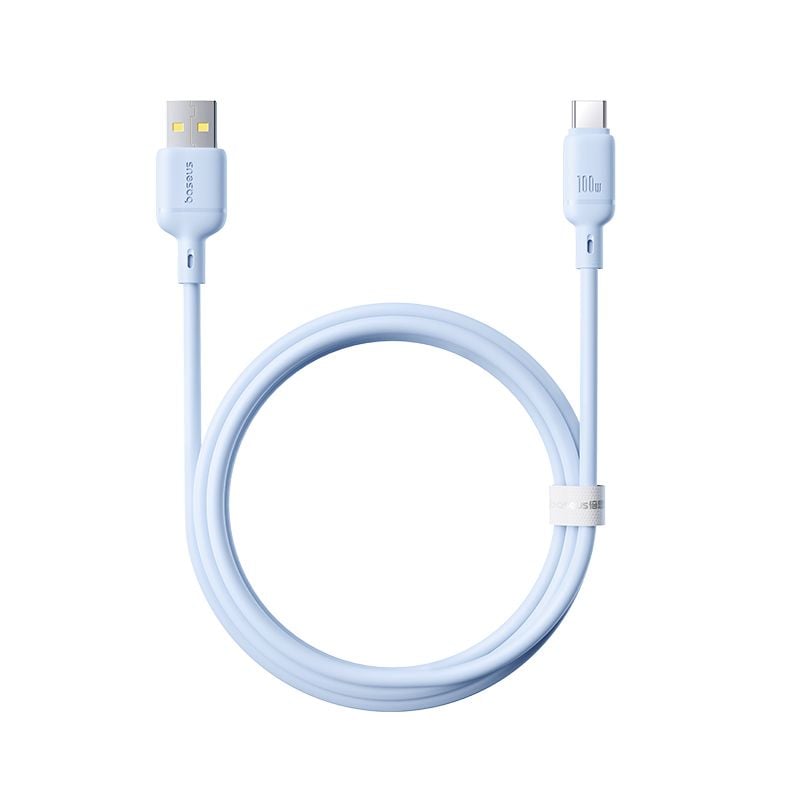 Cáp Sạc Nhanh Baseus Silky Series USB to Type-C 100W (480Mbps)