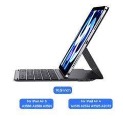 Bàn phím Bao Da Nam Châm Baseus Brilliance Original Keyboard Case Pro cho iPad Pro 11/12 inch/ iPad Air (BLE 5.3 Pin 150h Bao da + bàn phím)