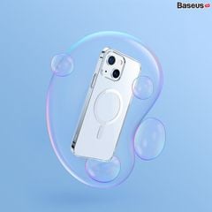 Ốp lưng nhựa cứng siêu mỏng từ tính Baseus Crystal Magnetic Phone Case For iP 13 2021