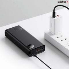 Pin Dự Phòng Sạc Nhanh Baseus Adaman Metal Digital Display 20000mAh 30W (Kèm Cáp C to C 60W/50cm, PD/QC Quick Charge Power Bank)