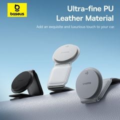 Giá đỡ kiêm sạc không dây Baseus PrimeTrip C02 – Qi2 15W, xoay 360°, hít từ, dùng để bàn & táp lô ô tô