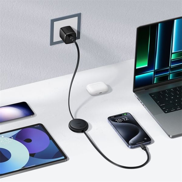 Cáp Sạc Nhanh C to C Rút Gọn Baseus Free2Pull Mini 60W (480Mbps)
