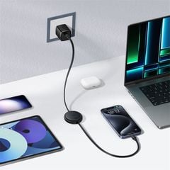 Cáp Sạc Nhanh C to C Rút Gọn Baseus Free2Pull Mini 60W (480Mbps)