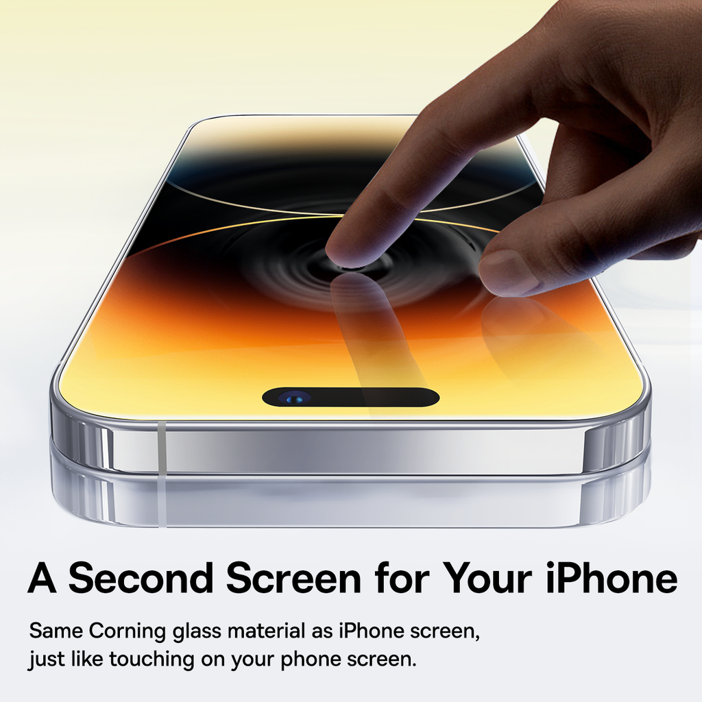 Kính cường lực Baseus Corning iPhone 15/16 – Chống ánh sáng xanh, full viền, lọc bụi, bảo vệ mắt
