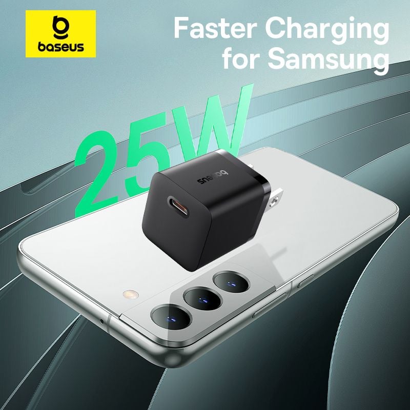 Combo Củ Sạc Nhanh Baseus GaN5 Fast Charger (mini) 1C 25W