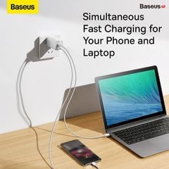 Cốc Sạc Nhanh Baseus GaN2 Lite Quick Charger 65W (Super Vooc, PD3.0/PPS/QC4.0/SCP/FCP Multi Quick Charge Protocol, New Upgrade Technology)