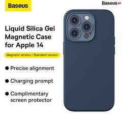 Ốp Lưng Chống Sốc Cho iPhone 14 series Baseus Liquid Silica Gel