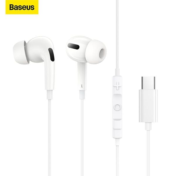 Tai Nghe Type C Baseus Encok in-ear C18 Wired Earphones Cho Smartphone iPad Pro Laptop