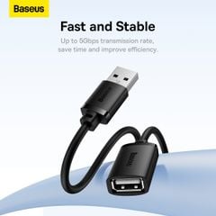 Cáp Nối Dài USB2.0 Baseus AirJoy Series Extension Cable (USB2.0 Male to USB2.0 Female)