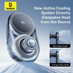 Giá Đỡ Điện Thoại Từ Tính + Sạc Không Dây Baseus PrimeTrip VC1 Pro (Qi2, 15W Wireless Charging, Gắn Trên Cửa Gió)