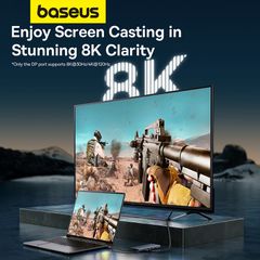 Hub Mở Rộng Kết Nối Baseus PortalJoy Series 13-Port HUB Space Grey (Type-C to HDMI4K@60Hz DP4K@120Hz VGA PD RJ45 SD/TF 3.5mm)