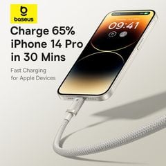 Cáp Sạc Nhanh USB to Lightning Baseus Titanium Alloy 2.4A (480Mbps)