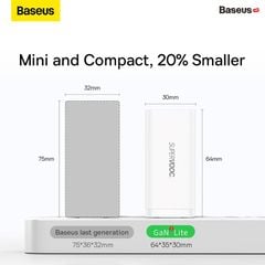 Cốc Sạc Nhanh Baseus GaN2 Lite Quick Charger 65W (Super Vooc, PD3.0/PPS/QC4.0/SCP/FCP Multi Quick Charge Protocol, New Upgrade Technology)