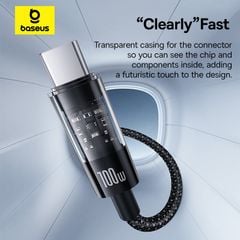 Cáp Sạc Nhanh Baseus Gem C to C 100W (Fast-Charging Data Cable)