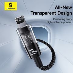 Cáp Sạc Nhanh Baseus Gem C to Lightning 20W (Fast-Charging Data Cable)