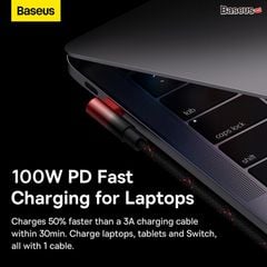 Cáp Sạc Siêu Nhanh 90 Độ Baseus MVP 2 Elbow-shaped Fast Charging Data Cable 100W Sử Dụng cho Điện Thoại Máy Tính Bảng Laptop