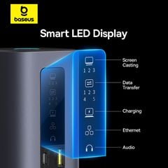 Hub Mở Rộng Đa Năng Baseus Spacemate Series 11-in-1 Docking Station MAC Version ( Xuất 3 màn hình mở rộng MST cho MAC OS )