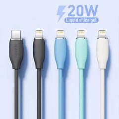 Cáp sạc nhanh C to Lightning 20W cho iPhone 12/13 Baseus Jelly Liquid Silica Gel Fast Charging Data Cable