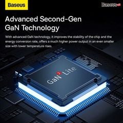 Cốc Sạc Nhanh Baseus GaN2 Lite Quick Charger 65W (Super Vooc, PD3.0/PPS/QC4.0/SCP/FCP Multi Quick Charge Protocol )