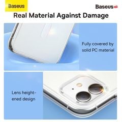 Ốp Lưng Nhựa Cứng Sạc Không Dây Magsafe Từ Tính Baseus Crystal Magnetic Phone Case Cho IPhone 11