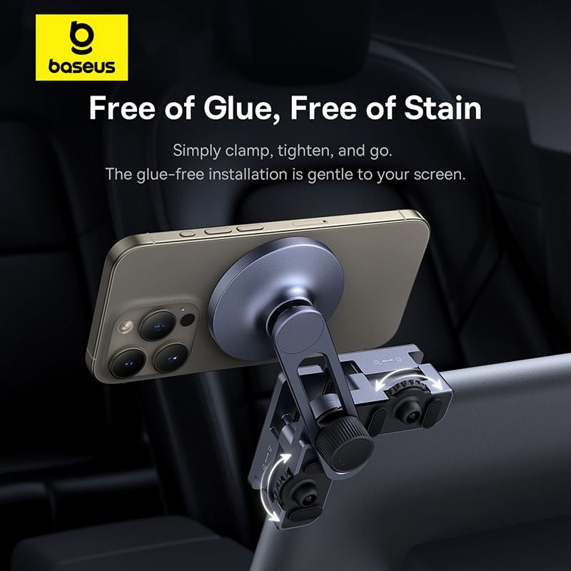 Giá Đỡ Từ Tính Trên Ô Tô Baseus MaxView for In-Vehicle Infotainment (150° Foldable, 270°Angle-Free Viewing)