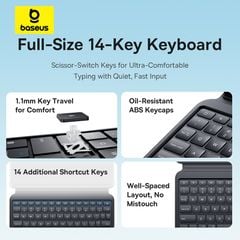 Bao Da Nam Châm Tích Hợp Bàn Phím Baseus Brilliance Ⅱ Detachable cho iPad Pro (2018/2020/2021/2022) / Air4, 5, 6