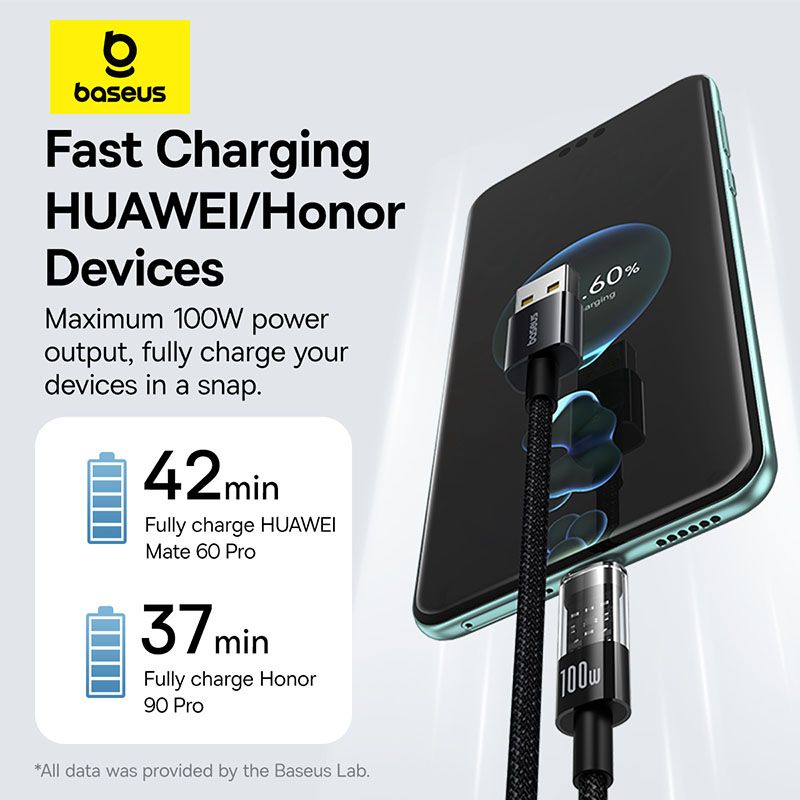 Cáp Sạc Nhanh Baseus Gem USB to C 100W (Fast-Charging Data Cable)