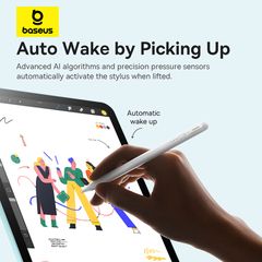 Bút Cảm Ứng Baseus Smooth Writing 3 Wired Charging Stylus Active (Bao gồm: 1 Cáp USB-C*1 + Active Tip *1)