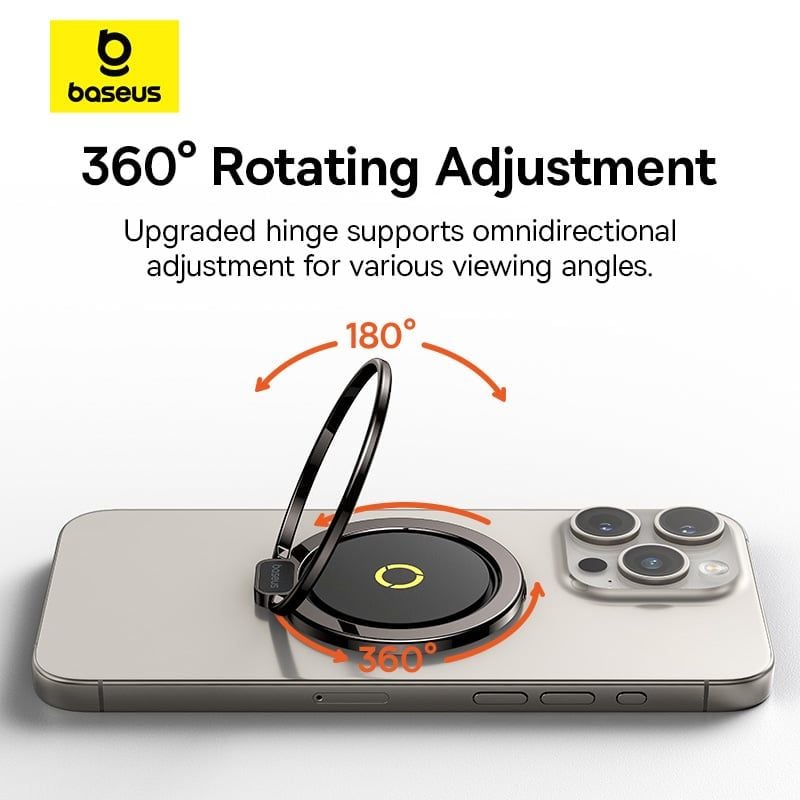 Đế Giữ Điện Thoại Dạng Vòng Từ Tính Baseus MagPro 2 Series (Xoay 360°, Lực hút 7.5N)
