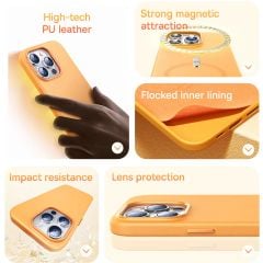 Ốp Lưng Baseus Fauxther Series PU Leather Magnetic (Dành Cho iP13/14/15)