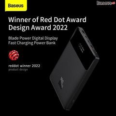 100W Pin Sạc Dự Phòng Siêu Nhanh Cho Điện Thoại, Laptop Baseus Blade Power Digital Display Fast Charging Power bank 20000mAh 100W