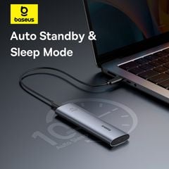 Box Đựng Ổ Cứng Di Động SSD M.2 Baseus FlyJoy Series SSD Enclosure Type C 3.2 Gen2 (New Upgrade Version, M.2 NVMe 2280, 2260, 2242, 2230)