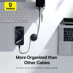 Cáp Sạc Nhanh C to C Rút Gọn Baseus Free2Pull Mini 60W (480Mbps)