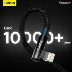 Cáp Sạc Nhanh IPhone 90 Độ Baseus MVP 2 Elbow-shaped Fast Charging Data Cable Type-C to iP 20W