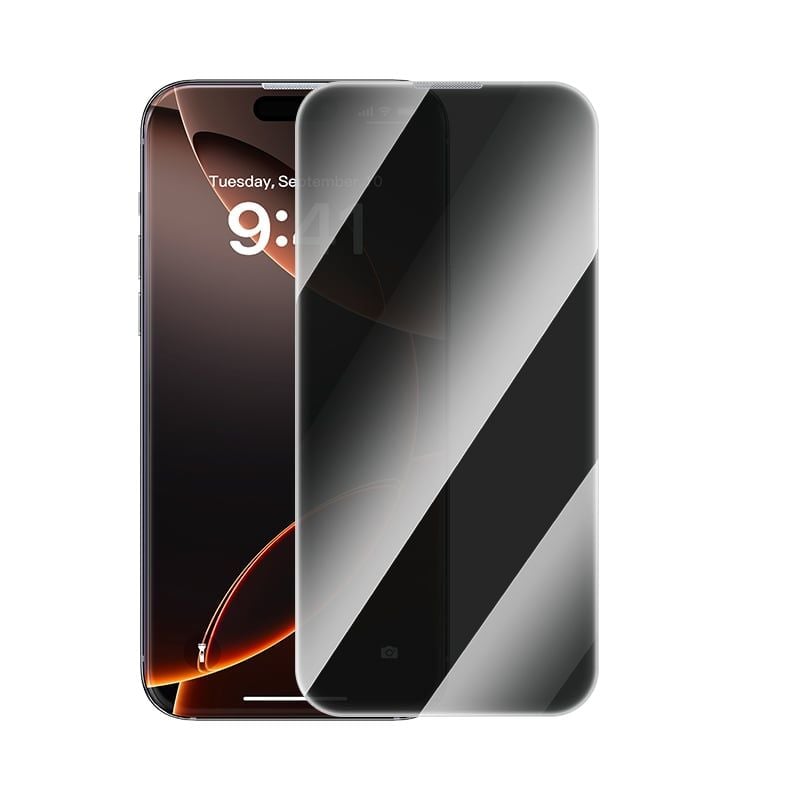 Kính Cường Lực Baseus Full-View HD for iP 15/16 Series (Full-Screen Coverage, Full-Screen Coverage, Superconducting Adhesive, UTG Flexible Glass, Anti-Fingerprint Electroplated, AR Anti-Reflective Coating, Includes Dustproof Installation Tool 2.0)