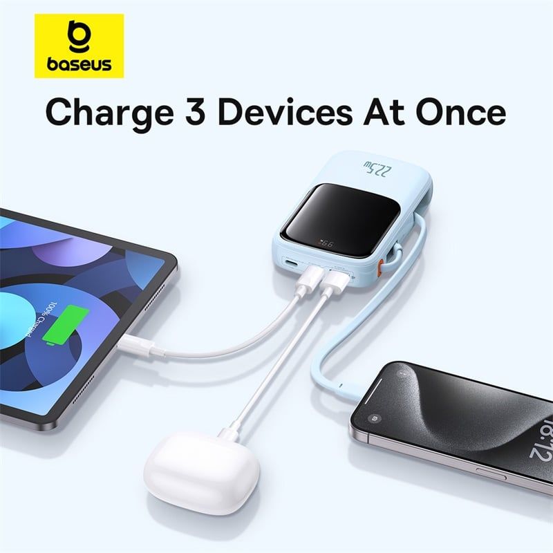 Pin Dự Phòng Baseus Qpow Pro+ Type-C Edition 10000mAh 22.5W (Digital Display)