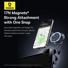 Giá Đỡ Từ Tính Trên Ô Tô Baseus MaxView for In-Vehicle Infotainment (150° Foldable, 270°Angle-Free Viewing)
