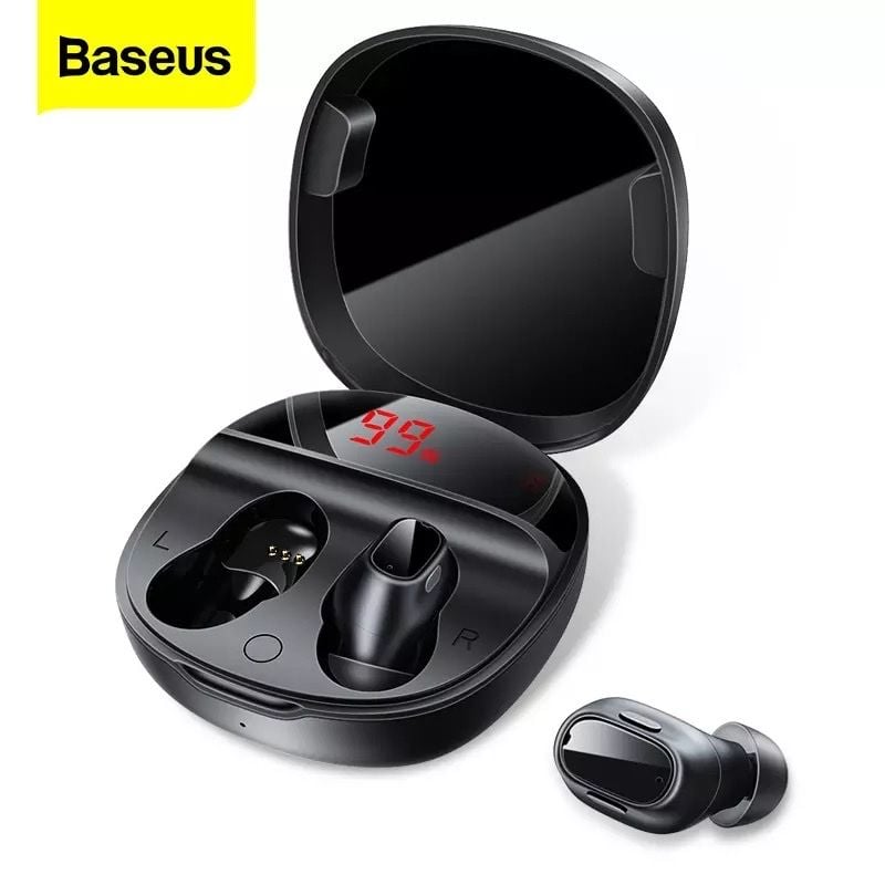 Tai nghe không dây TWS Baseus Encok True Wireless Earphones WM01 Plus (Bluetooth 5.0, Stereo Earbuds, Touch Control, Noise Cancelling)