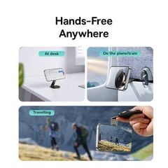 Giá Đỡ Điện Thoại Từ Tính Để Bàn Baseus PrimeTrip VX1 (Gập 3 Trục, Góc Nhìn 360°)
