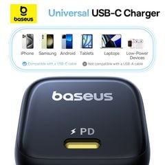 Củ Sạc Nhanh Baseus PicoGo GaN 1C 45W (For iPhone/iPad/Samsung/Google Pixel)