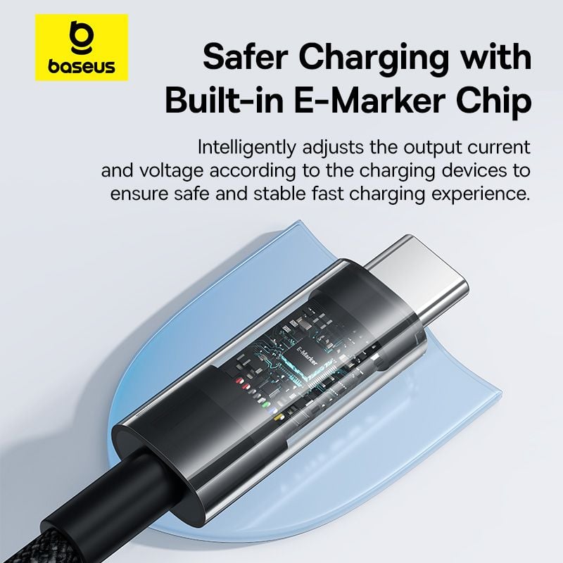 Cáp Sạc Nhanh Baseus Gem C to C 100W (Fast-Charging Data Cable)