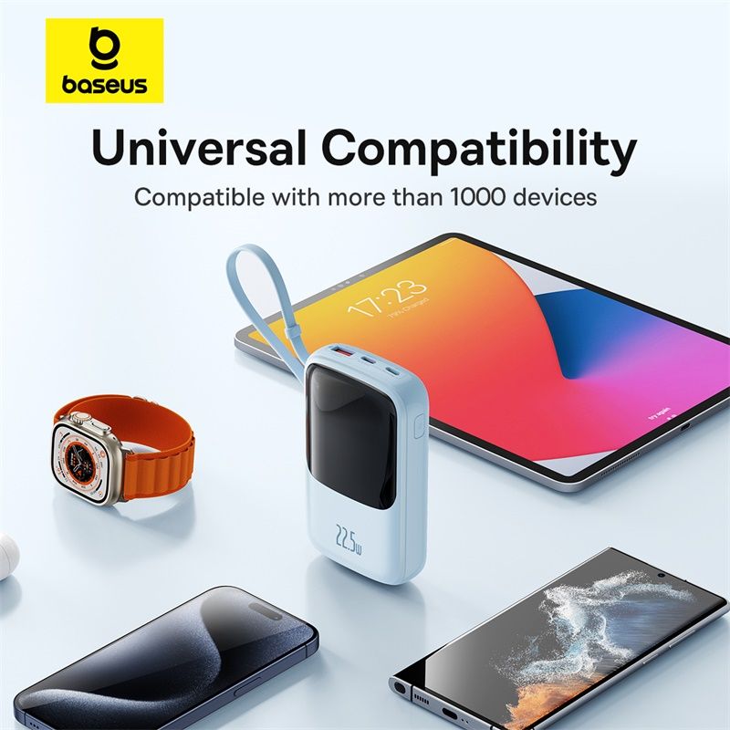 Pin Dự Phòng Baseus Qpow Pro+ Type-C Edition 10000mAh 22.5W (Digital Display)