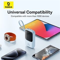 Pin Dự Phòng Baseus Qpow Pro+ Type-C Edition 10000mAh 22.5W (Digital Display)