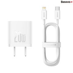 Bộ Sạc Nhanh 20W Baseus GaN5 Fast Charger 1C cho iPhone/Samsung (PD/QC Multi Quick Charge Support, Smart Protect)