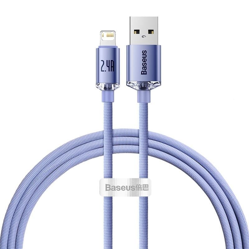 Cáp sạc nhanh Baseus Crystal Shine USB/Type-C to Lightning, PD 20W – Siêu bền, truyền dữ liệu tốc độ cao