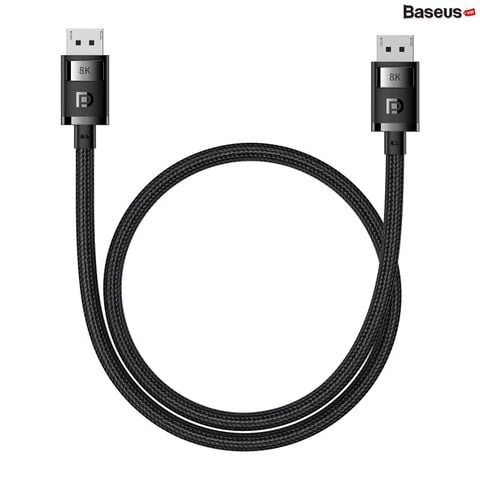Cáp DisplayPort Baseus DP to DP – hỗ trợ 8K, DP1.4, 4K@240Hz, 2K@240Hz, Dolby Atmos, dùng cho PS5/PS4/Xbox/TV Box