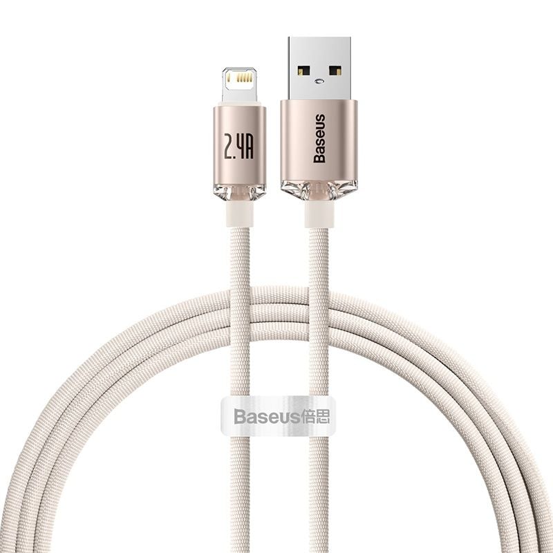 Cáp sạc nhanh Baseus Crystal Shine USB/Type-C to Lightning, PD 20W – Siêu bền, truyền dữ liệu tốc độ cao