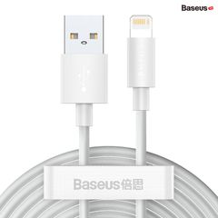 Bộ 02 cáp sạc nhanh Baseus Simple Wisdom (USB to Lightning/Type C/Micro USB, C to iPhone, ABS/TPE, Fast charge and Data Cable）